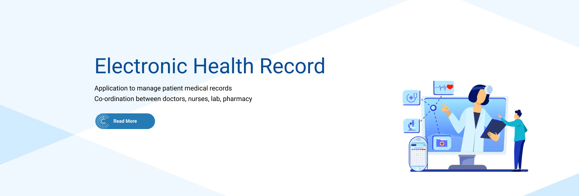 Electronic Health Record - Digital version of a patient's medical record, Including medical history, medications and reports.